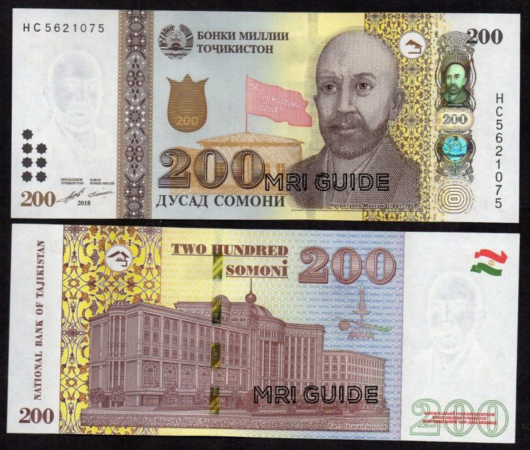 Tajikistan - New banknotes. - MRI Guide : MRI Guide | The MRI Bankers ...