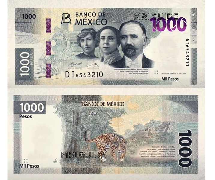 Mexico - New banknote of 1,000 pesos presented today. - MRI Guide : MRI ...