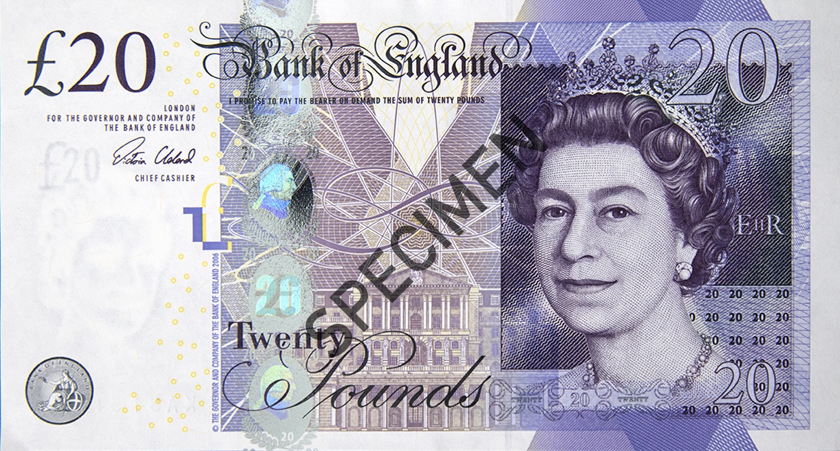 England One year left to spend paper 20 and 50 pounds banknotes