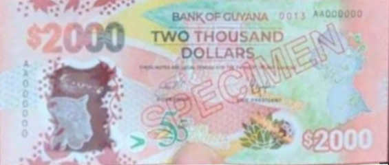 Guyana to release commemorative $2,000 note in February