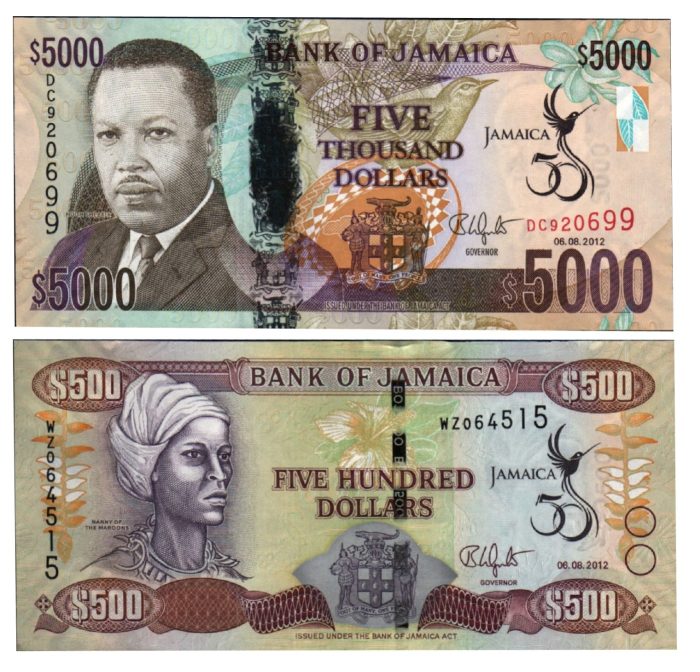 Jamaica New polymer family of banknotes. MRI Guide MRI Guide