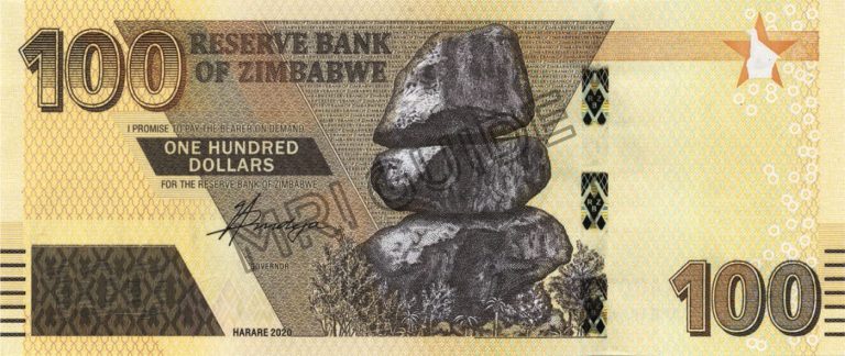 Zimbabwe - New Banknote Of 100 Dollars. - MRI Guide : MRI Guide | The ...