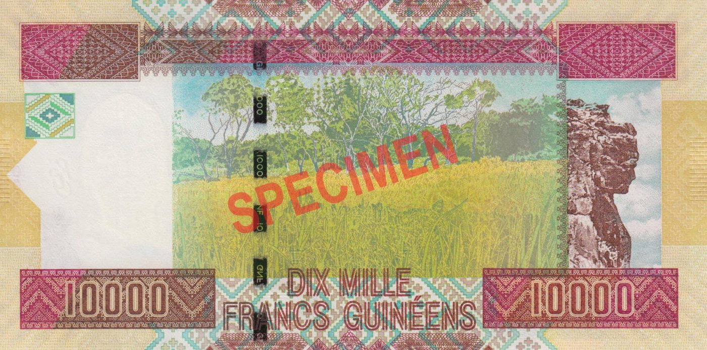 Guinea (Conakry) Withdrawal of banknotes of 10,000 francs of 2012