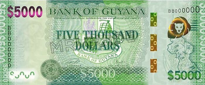 Guyana's $5,000 Banknote wins Best New Banknote award - Guyana Chronicle